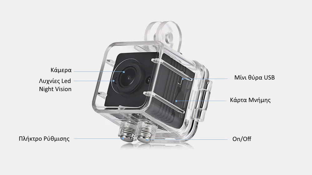 SQ12 Super Mini Car/Drone DVR Κάμερα Καταγραφικό FHD 1080P
